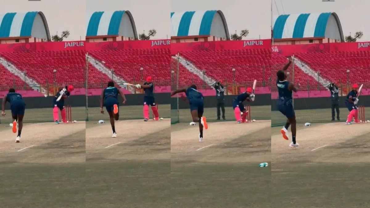 Vaibhav Suryavanshi faces Jofra Archer during net practice