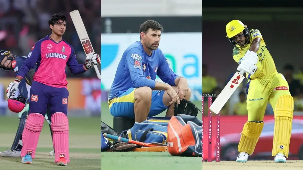 'We’ve Got One Ourselves': CSK Coach Stephen Fleming Full Of Praise For Young Stars Vaibhav Suryavanshi And Ayush Mhatre Vaibhav Suryavanshi, Stephen Fleming and Ayush Mhatre