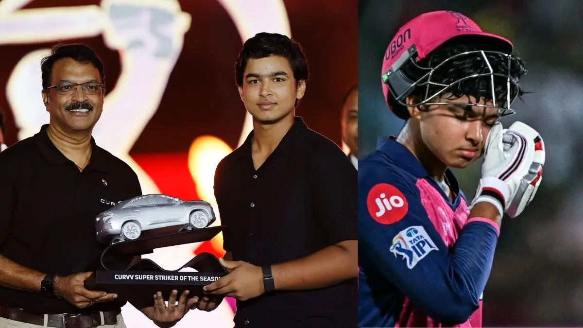 Vaibhav Suryavanshi wins tata curvv car for super striker of the season