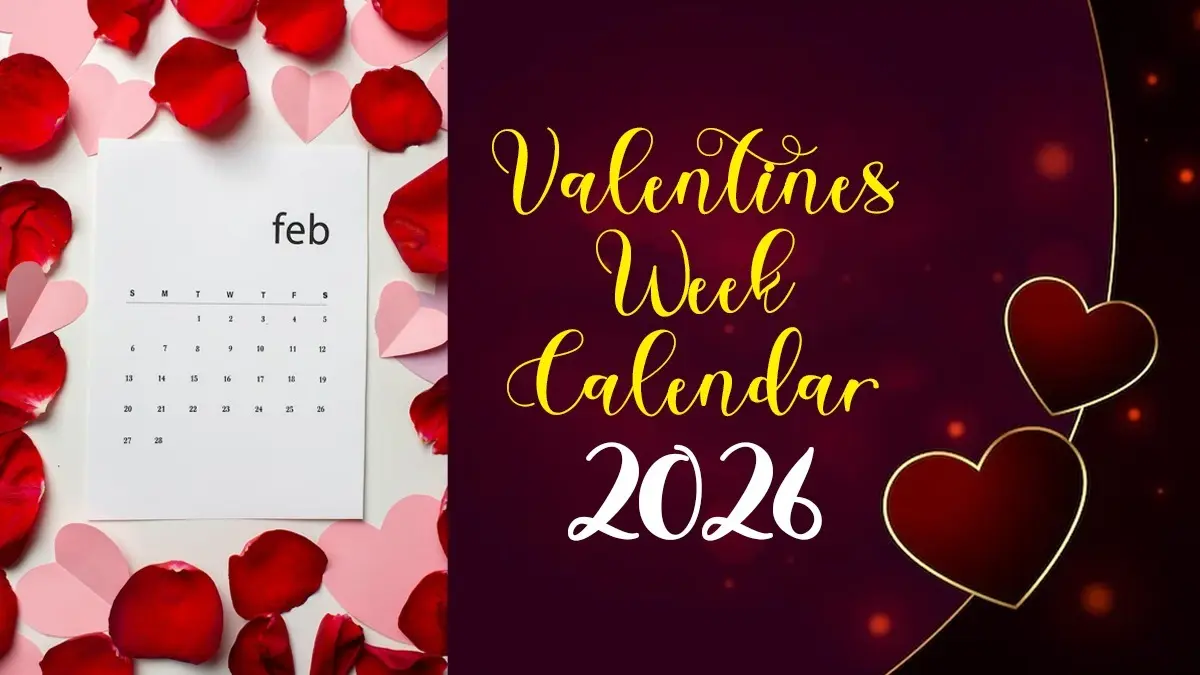 Valentines Week Calendar 2026: जल्द शुरू होने वाला है वैलेंटाइन वीक, रोज डे से लेकर वैलेंटाइन डे तक की देखें पूरी लिस्ट Valentines Week Calendar 2026