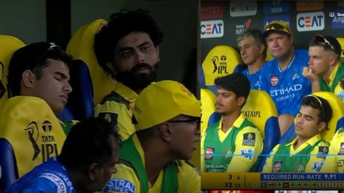 Vansh bedi sleep in between the match of CSK vs DC fans trolled him