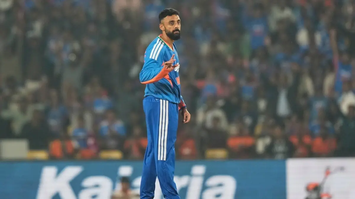 Varun Chakaravarthy during IND vs NZ T20Is