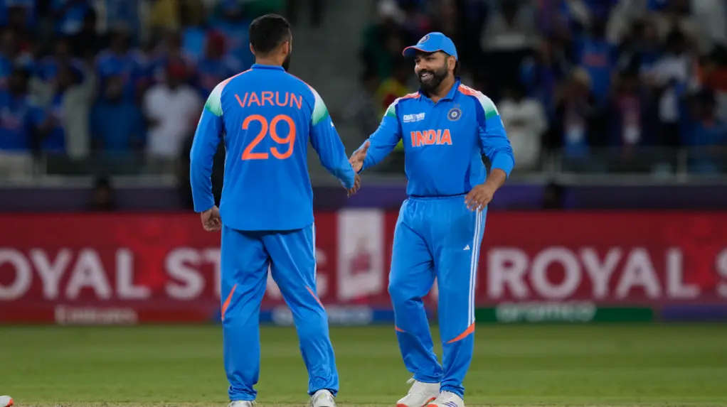 Varun Chakravarthy and Rohit Sharma