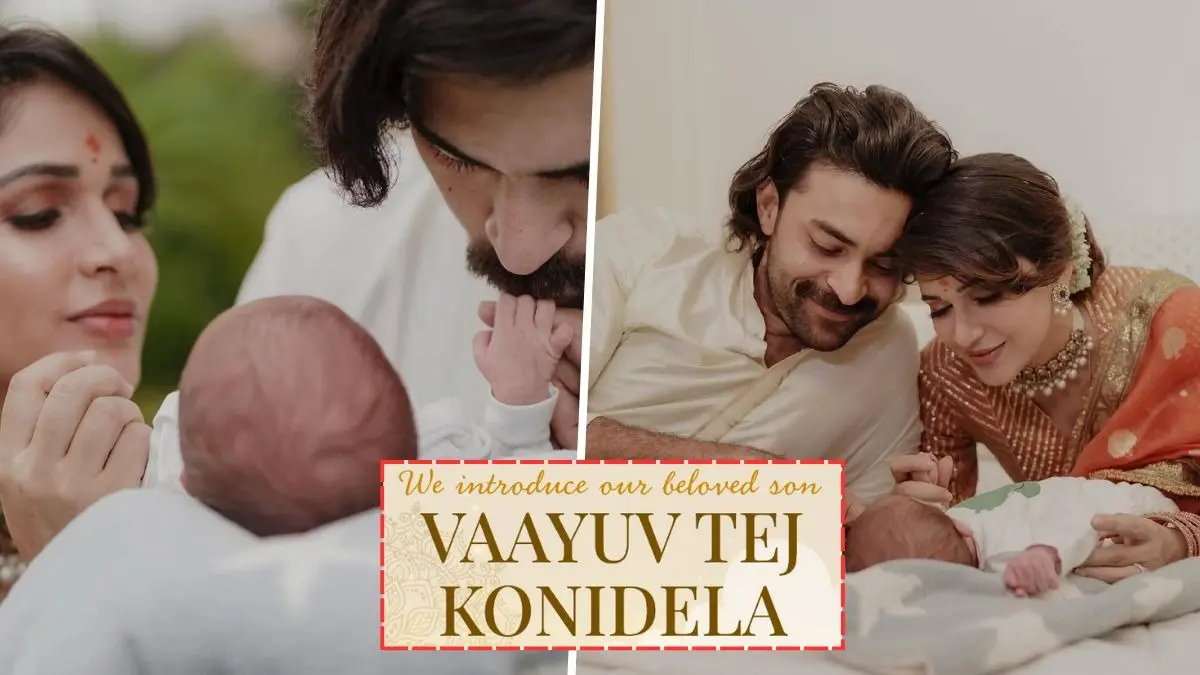 Varun Tej-Lavanya Tripathi Name Newborn Son Vaayuv Tej Konidela: Carrying The Spirit Of Lord Hanuman Varun Tej-Lavanya Tripathi introduce son Vaayuv