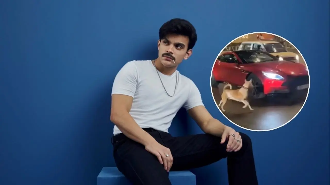 Veer Pahariya's ₹3.8 Crore Aston Martin Chased By Stray Dog, Internet Can't Get Enough: From Sky Force To Street Force? Veer Pahariya's ₹3.8 Crore Car Chased by Stray Dog, Becomes Memefest