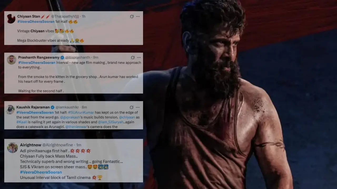 Veera Dheera Sooran X Review: Netizens Call Chiyaan Vikram 'King Of Commercial Cinema' As Film Releases After Legal Hurdles Veera Dheera Sooran