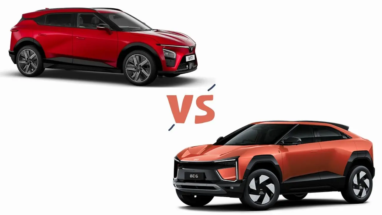 Vinfast VF 7 vs Mahindra BE 6 - Price, Features, Range Compared VF 7 vs BE 6