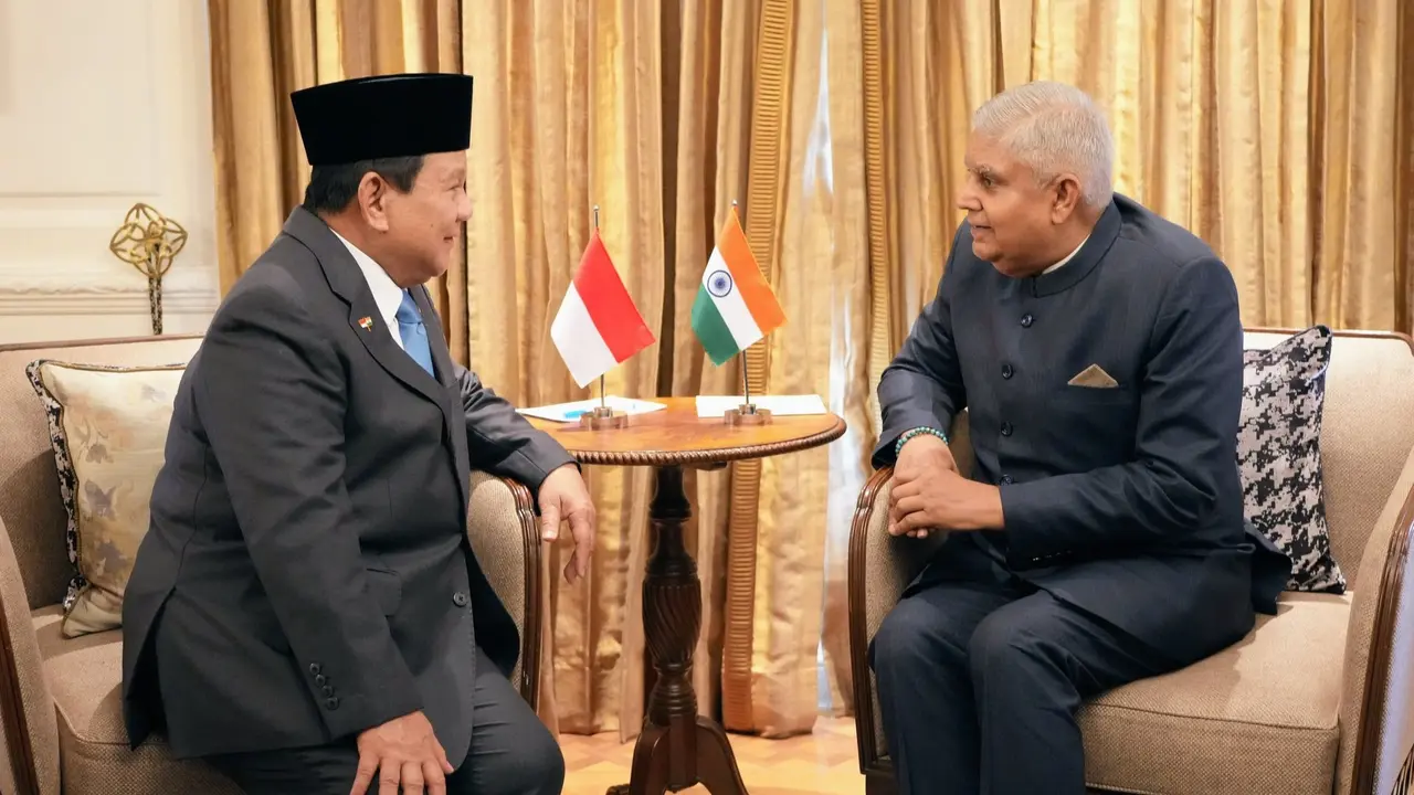 Vice President Dhankhar Meets Indonesian President Ahead of Republic Day Celebrations Vice President Jagdeep Dhankhar meets Indonesian President Prabowo Subianto