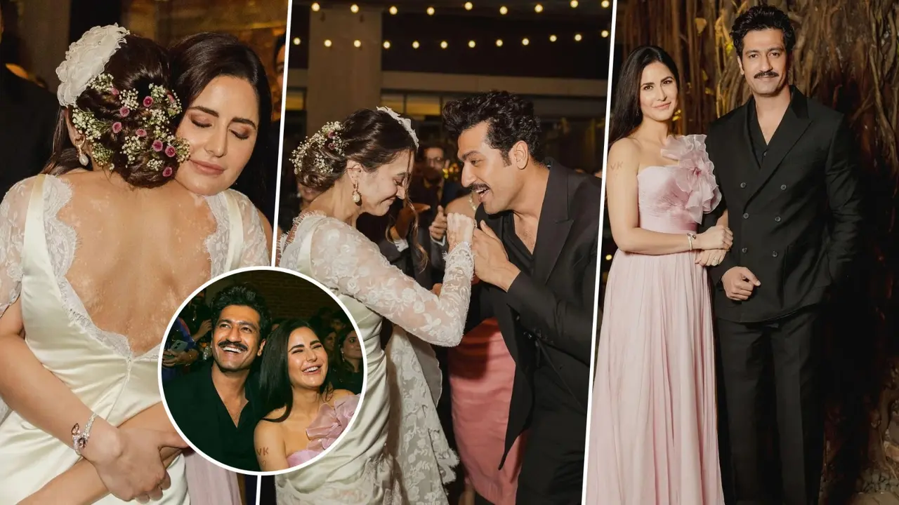 Katrina Kaif, Vicky Kaushal's Loved Up Moments From Karishma Kohli-Mikhail Yawalkar's Wedding Are Unmissable | Viral Photos Vicky Kaushal and Katrina Kaif attended Karishma Kohli and Mikhail's wedding in March