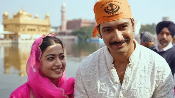 Vicky Kaushal and Rashmika Mandanna at Golden Temple