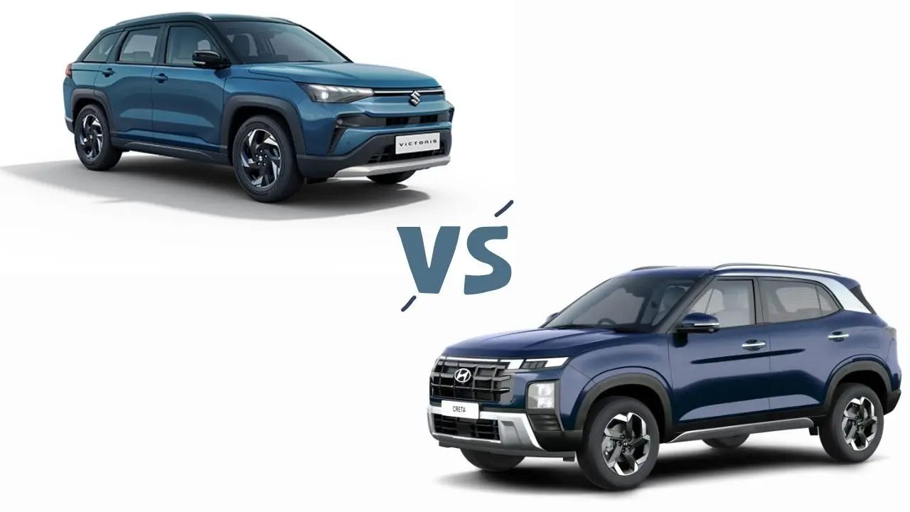 Maruti Suzuki Victoris vs Hyundai Creta - How Are They Different? Victoris vs Creta
