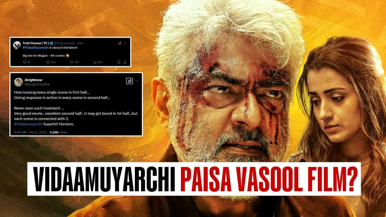 Vidaamuyarchi X Review: Ajith Kumar Starrer Takes Over Internet With Netizens Hailing 'Hollywood-level' Action Sequences Vidaamuyarchi X reviews.