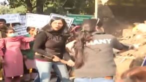 VIDEO: Delhi Police Detain Swati Maliwal For Dumping Garbage Outside Kejriwal's Residence