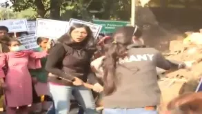 VIDEO: Delhi Police Detain Swati Maliwal For Dumping Garbage Outside Kejriwal's Residence