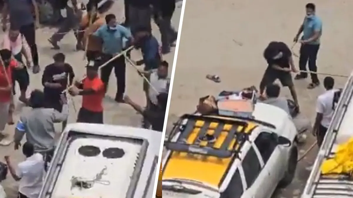 Viral Video Shows Group Attacking Others With Sticks at Kedarnath; 5 Arrested for 'Unlawful Assembly' and 'Rioting' Video shows group attacking others with sticks at Kedarnath, 5 arrested