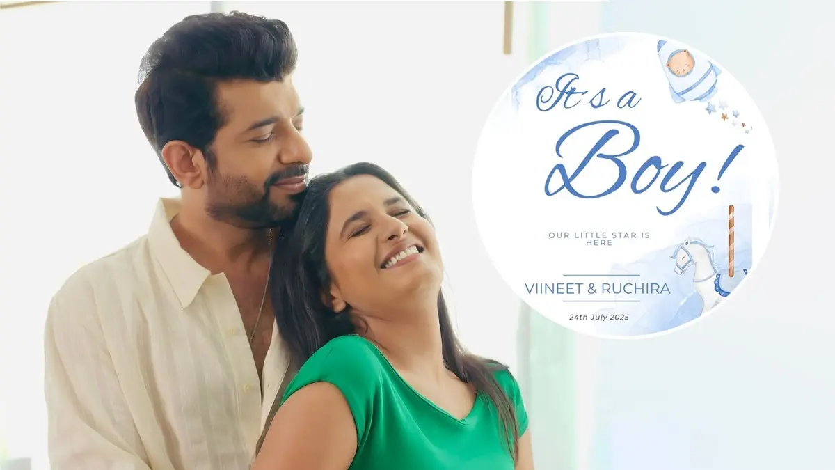Viineet Kumar and Ruchira welcome their first born.
