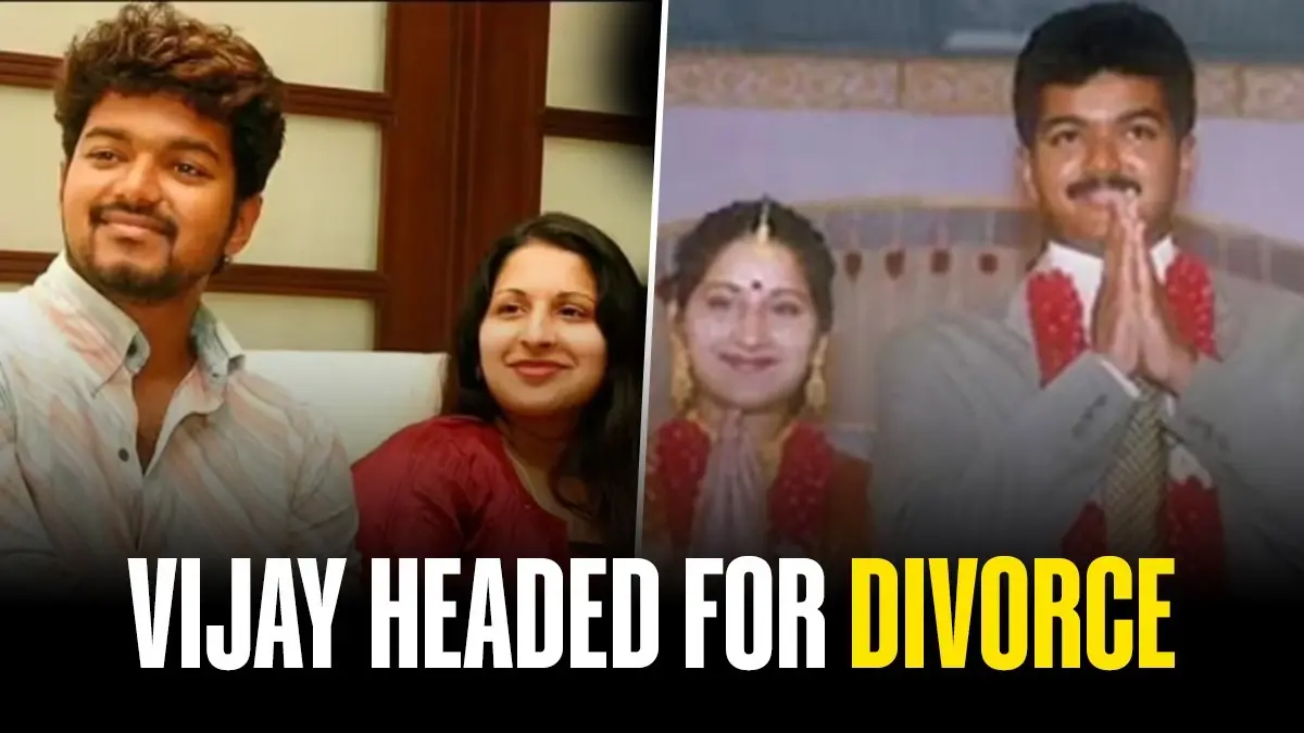 Thalapalthy Vijay Accused Of Having 'Extramarital Affair With Actress' In Divorce Filing By Wife Sankgeetha Vijay and Sankgeetha are headed for divorce after 27 years of marriage