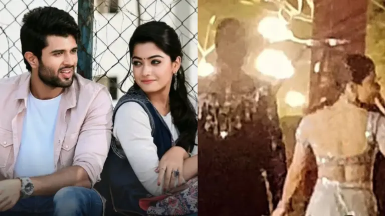 Rashmika-Vijay Wedding: ब्राइड-टू-बी रश्मिका मंदाना ने संगीत पर पहना सिल्वर लहंगा, विजय संग लीक हुई पहली फोटो Vijay Deverakonda and Rashmika Mandanna