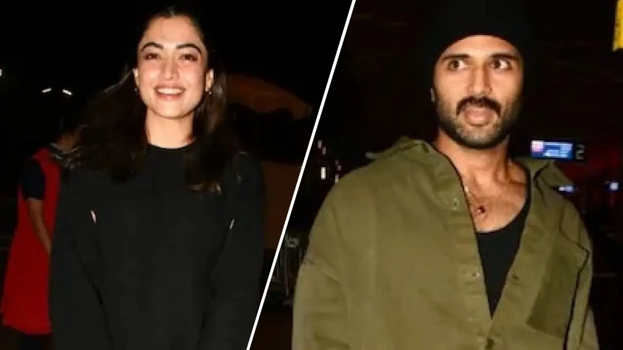 Rashmika Mandanna-Vijay Deverakonda To Ring In New Year Together? Rumoured Couple Spotted At Airport Minutes Apart Vijay Deverakonda and Rashmika Mandanna spotted at airport
