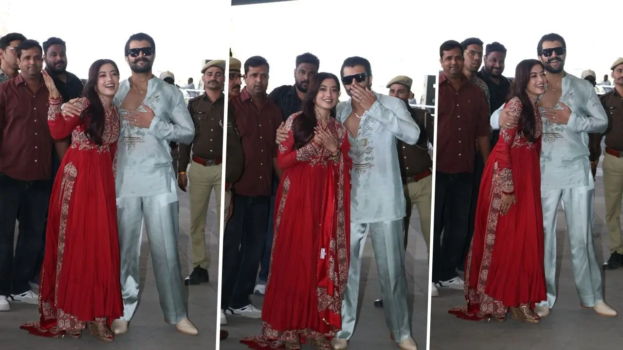 Vijay Deverakonda-Rashmika Mandanna Make First Public Appearance After Dreamy Wedding Vijay Deverakonda-Rashmika Mandanna Make First Public Appearance After Dreamy Wedding