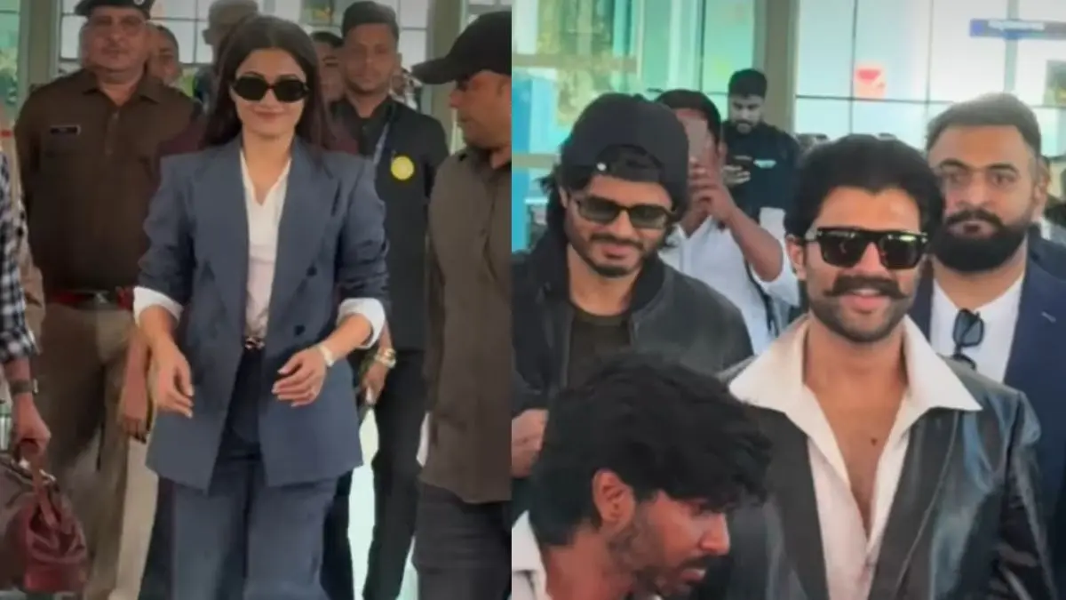 Vijay-Rashmika Wedding: बॉसी अवतार में रश्मिका तो ब्लैक एंड वाइट लुक में विजय... उदयपुर में स्टाइलिश अंदाज में हुई कपल की एंट्री, VIDEO Vijay Deverakonda- Rashmika Mandanna Wedding