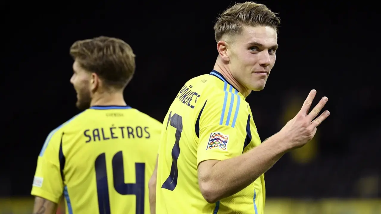 Viktor Gyökeres Shines with Four Goals as Sweden Dominates Nations League, Edging Erling Haaland Viktor Gyökeres