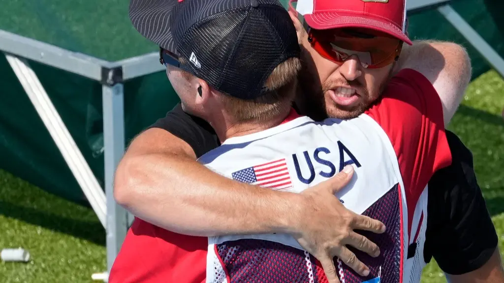 US shooter Vincent Hancock wins his fourth Olympic gold in skeet Vincent Hancock celebrates his gold