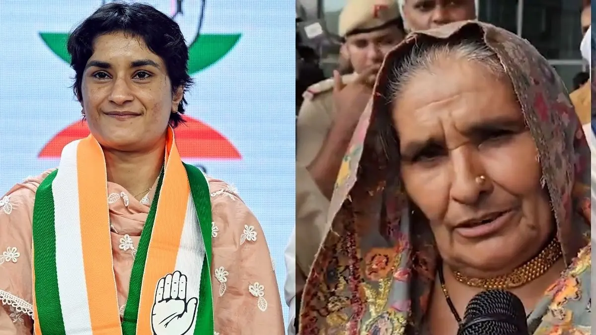 Vinesh Phogat and his mother Premlata Phogat