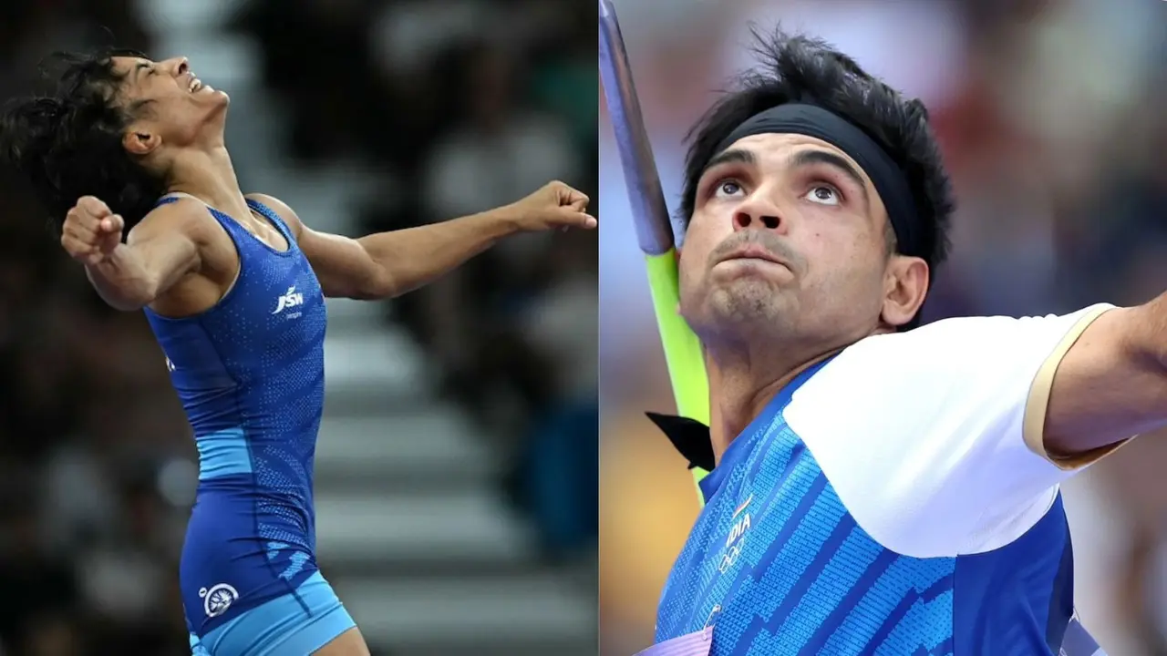 Vinesh Phogat and Neeraj Chopra