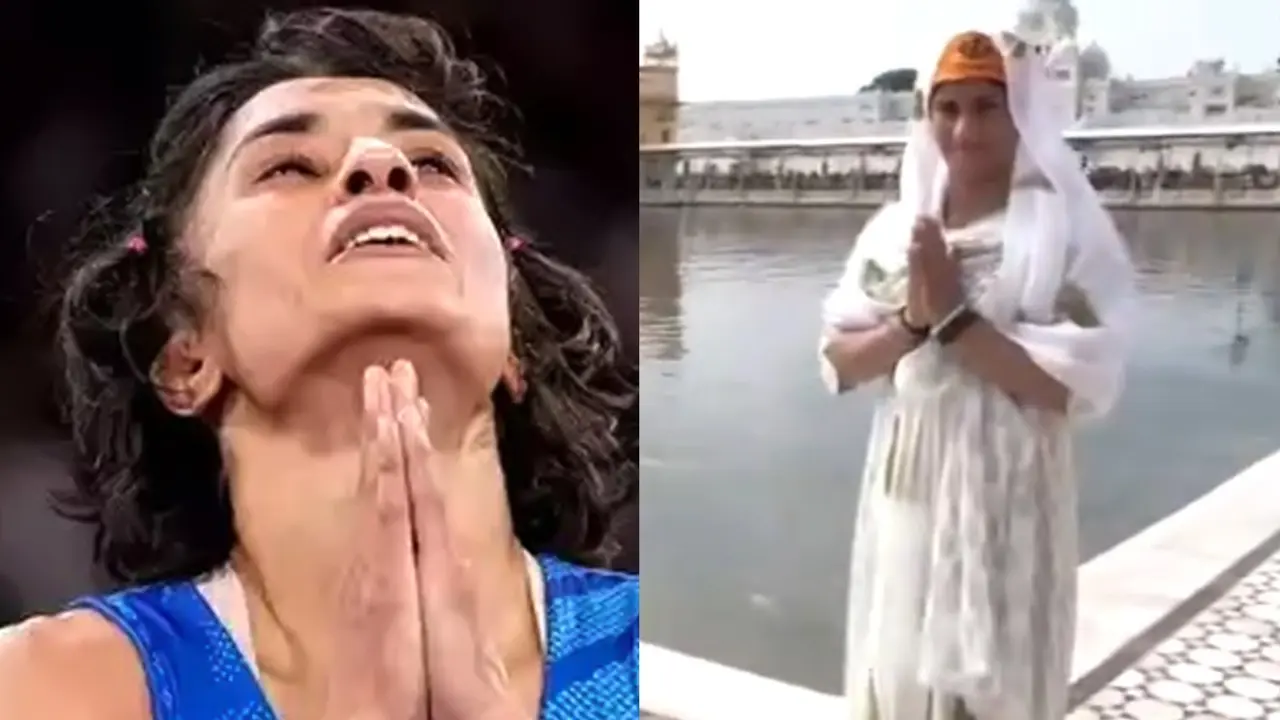 vinesh phogat visit golden temple amristar