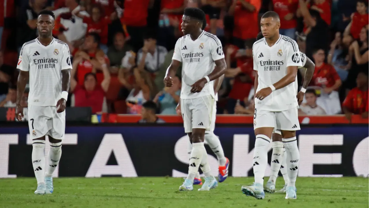 'The Truth Is...': Vinicius Jr Gives Honest Take On Kylian Mbappe After Tough La Liga Start Vinicius Jr, Aurelien Tchouameni and Kylian Mbappe in Real Madrid's 1-1 draw against Mallorca in La Liga