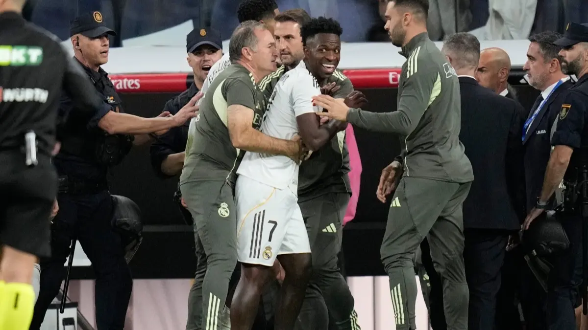 Vinicius Jr. during the Real Madrid vs Barcelona clash