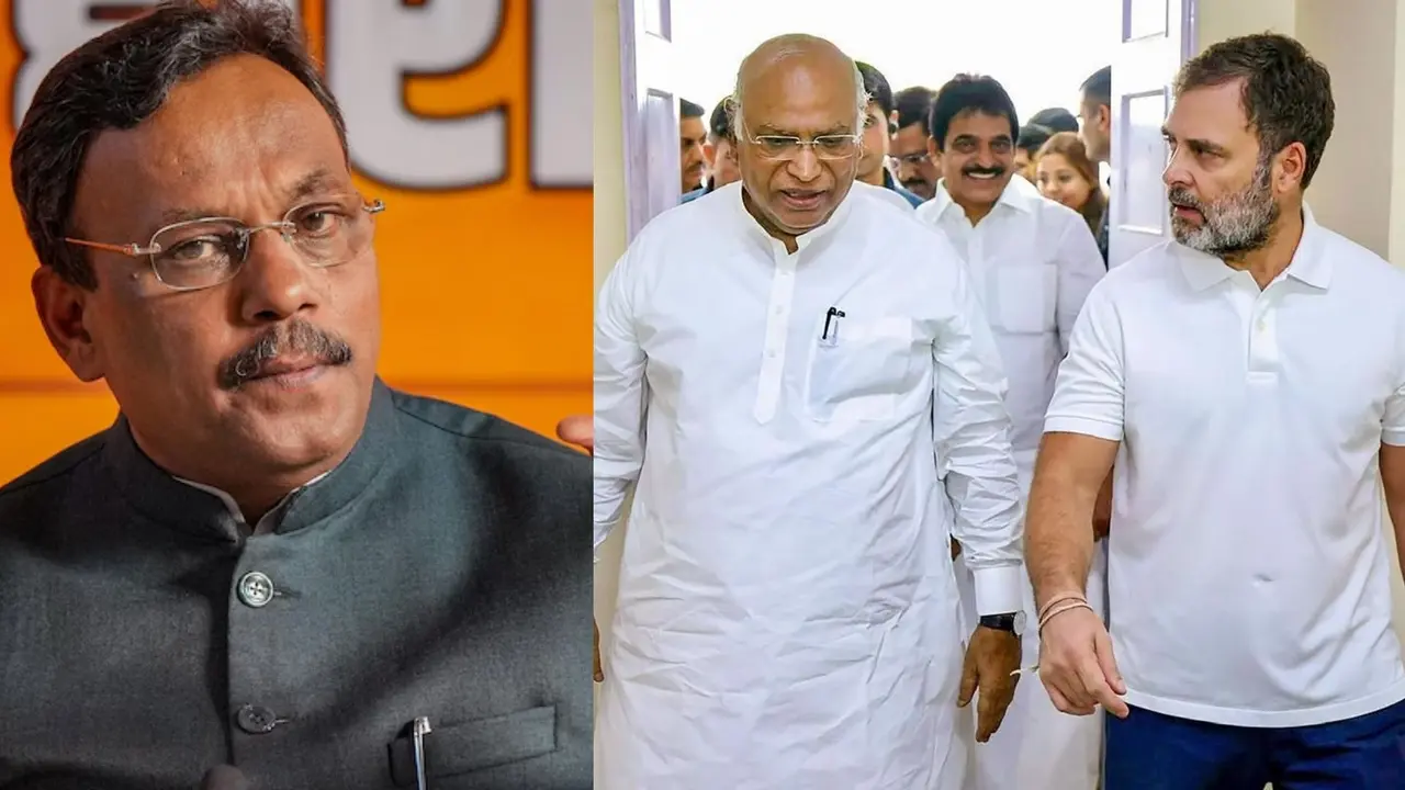 vinod tawde send notice to rahul-kharge