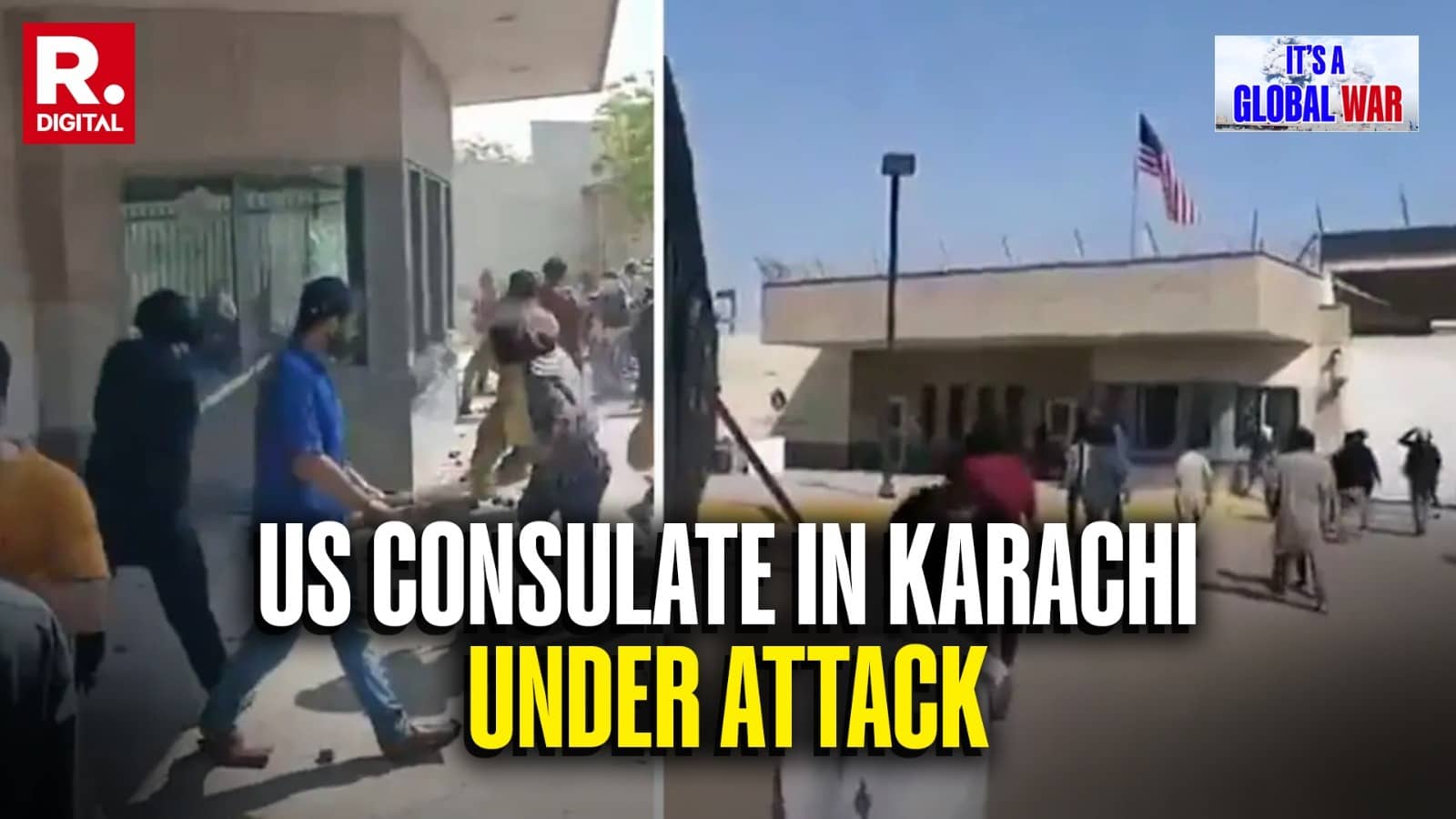 Violent Mob Storms US Consulate in Pakistan's Karachi, Sets Building on Fire After Khamenei's Death