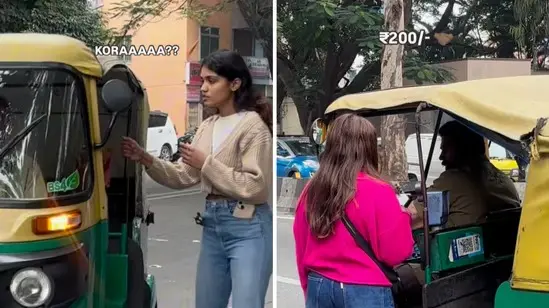 Bengaluru Auto Drivers Overcharges Hindi-Speaking Woman, Video Sparks Outrage vIral bangaluru reel