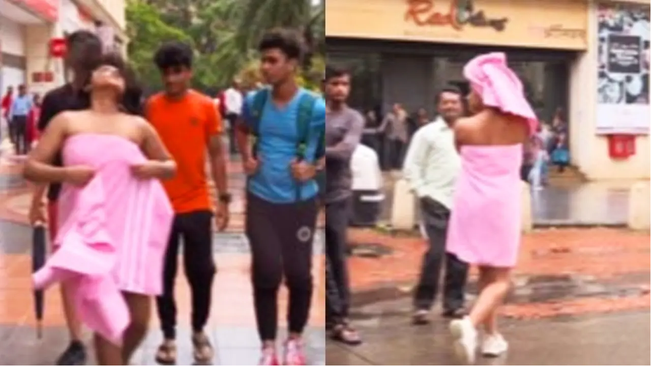 VIDEO: सड़कों पर तौलिया लपेटे घूम रही थी लड़की, अचानक उतार दिया टॉवल; दिखा कुछ ऐसा फटी रह गईं आंखें