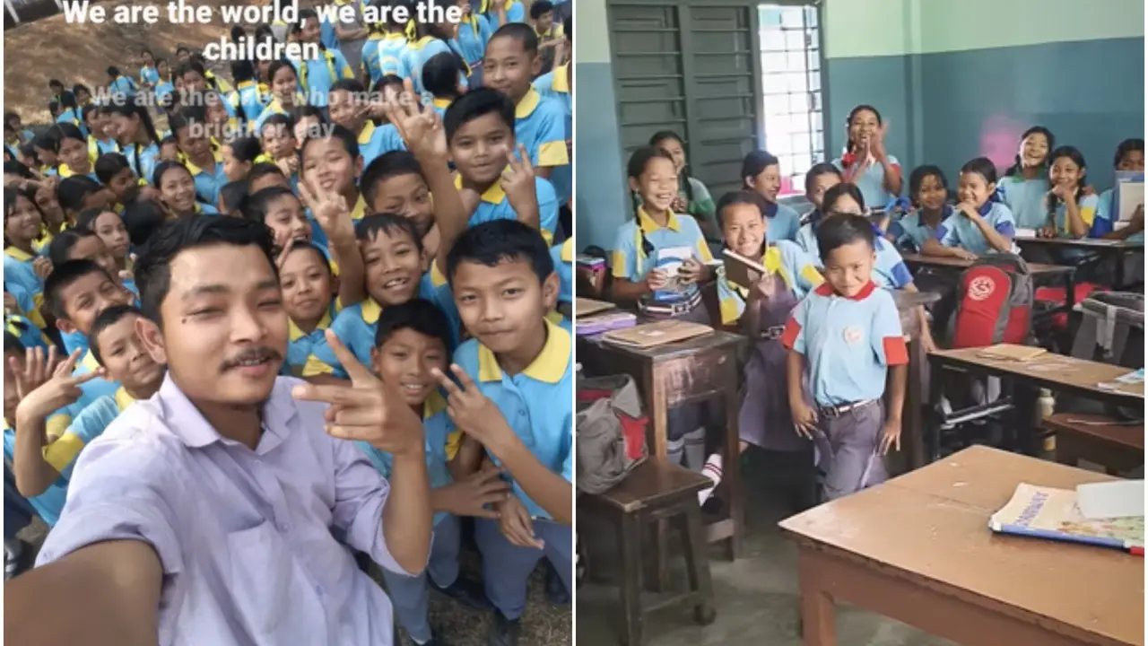 Meghalaya Teacher’s Classroom Ramp Walk Goes Viral, Wins Hearts Online Viral Video