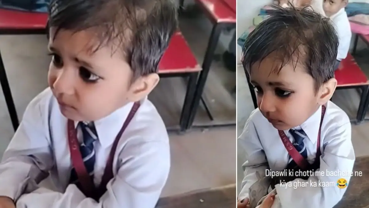 'मन्ने झाड़ू लगाई पोंछा लगाया, मम्मी ने कुछ...', क्यों नहीं किया होमवर्क पर क्यूट सी बच्ची का जवान सुनकर लोटपोट हो जाएंगे; VIDEO Viral Video