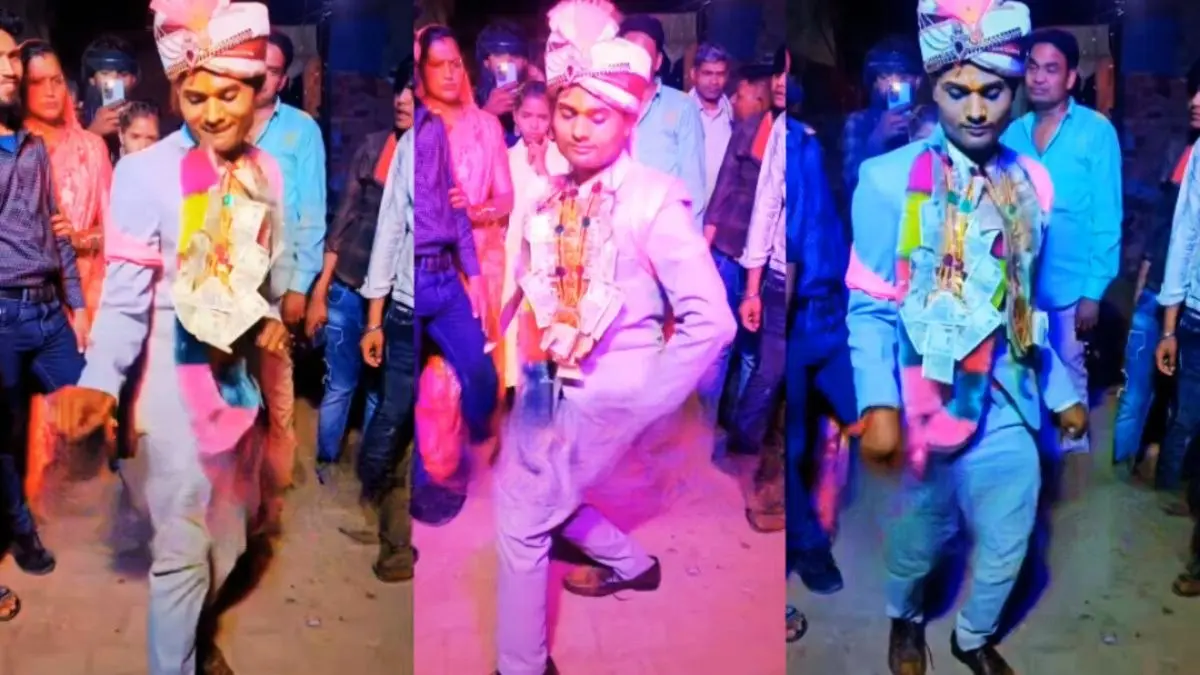 'जब से चढ़ल बा जवानी...', भोजपुरी गाने पर दूल्हे ने लगाए ऐसे ठुमके, हंस-हंसकर लोटपोट हुए लोग; VIDEO VIRAL Viral Video