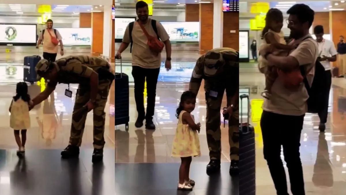 VIRAL: एयरपोर्ट पर पिता को देखते ही खुशी से उछल पड़ी बच्ची, गोद में जाने के लिए सरपट दौड़ी, तभी सिक्योरिटी ने रोका और फिर... Viral Video