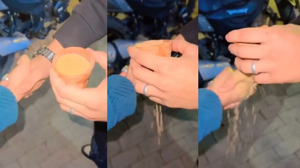 Loyality Check: सोशल मीडिया पर छाया नया ट्रेंड, हाथों पर गर्मागर्म चाय गिराकर हो रहा रिलेशनशिप का 'लॉयल्टी टेस्ट', VIDEO VIRAL Viral Video