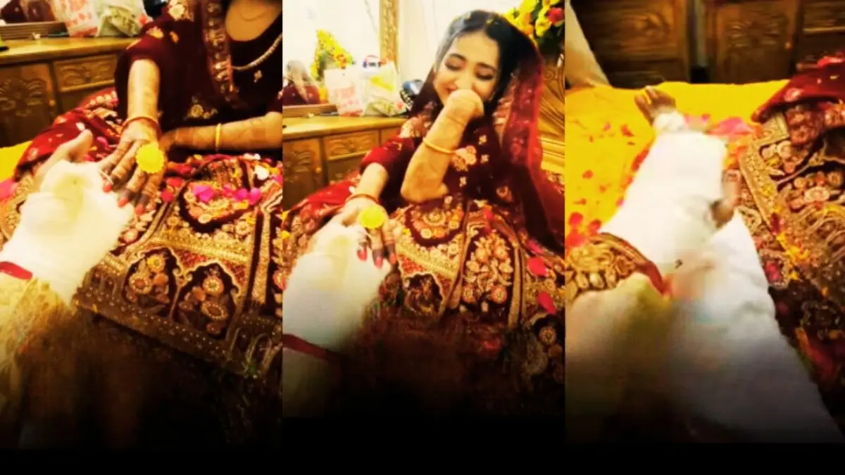 ये इश्क नहीं आसान! घरवालों ने पहले जमकर की कुटाई, फिर मंडप में बैठाकर करा दी शादी; हाथ-पैर में पट्टी बांध लिए फेरे- VIDEO Viral Video