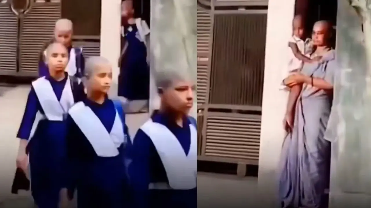 VIRAL: असली दोस्ती यही है... कैंसर से लड़ रही बच्ची के साथ खड़े होने को दोस्तों-टीचर्स ने मुंडवाए बाल, VIDEO देख भर आएंगी आंखें Viral Video
