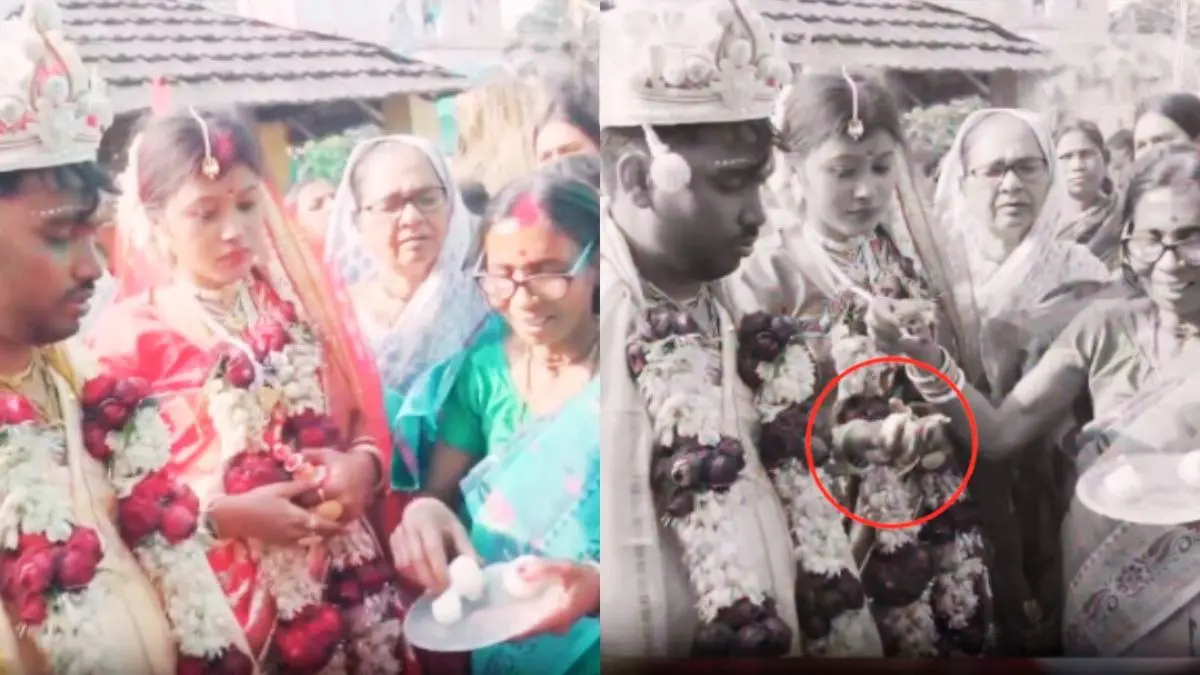 Faster Than Dhoni’s Reflexes! Bride’s Lightning-Fast Catch During Rasgulla Moment Goes Viral