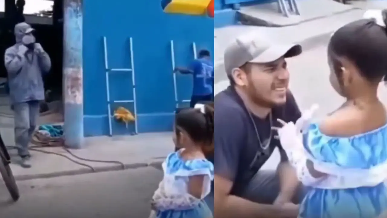 फैक्ट्री पर काम कर रहे थे पिता, 'परी' बनकर सरप्राइज देने पहुंची बेटी, फिर पापा ने जो किया... VIRAL हो गया VIDEO Viral Video