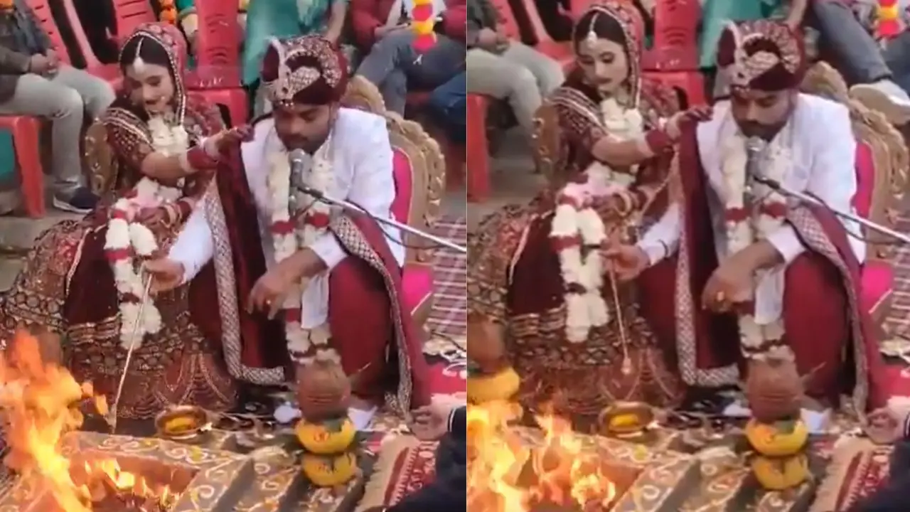 VIRAL VIDEO: groom himself recited the mantras instead of the Panditji