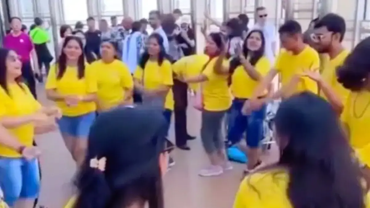 Viral Video: Indian Tourists Performing Garba On Burj Khalifa Sparks Online Debate