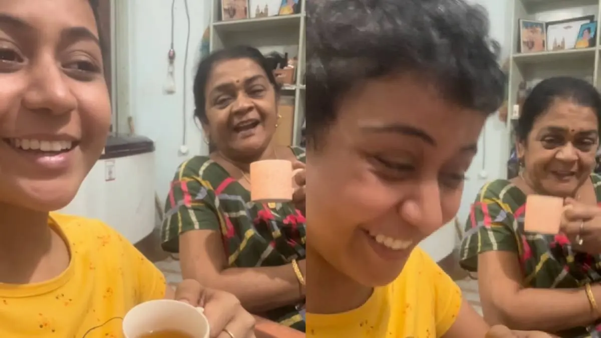 Viral Video of cancer patient sipping green tea
