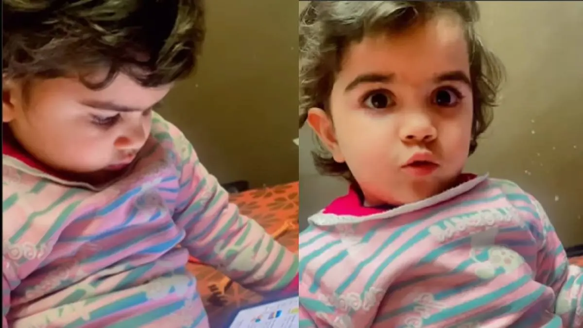 Viral video of girl teaching her mother