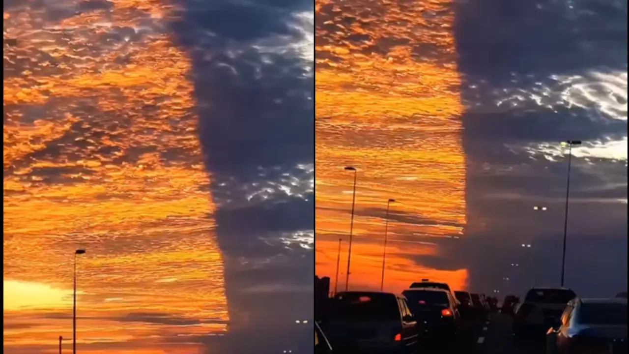 Viral Video Shows 'Split Sunset' in Florida Sky, Left Netizens in Awe